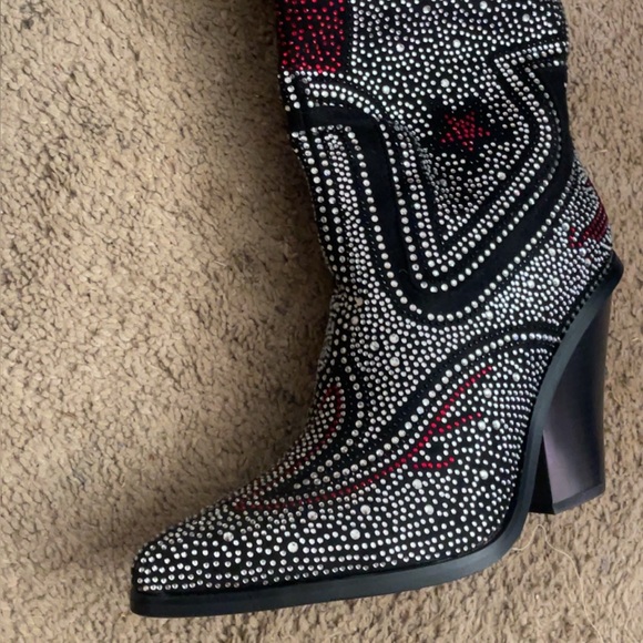 Azalea Wang Jolee Rhinestone Boots - Picture 11 of 11